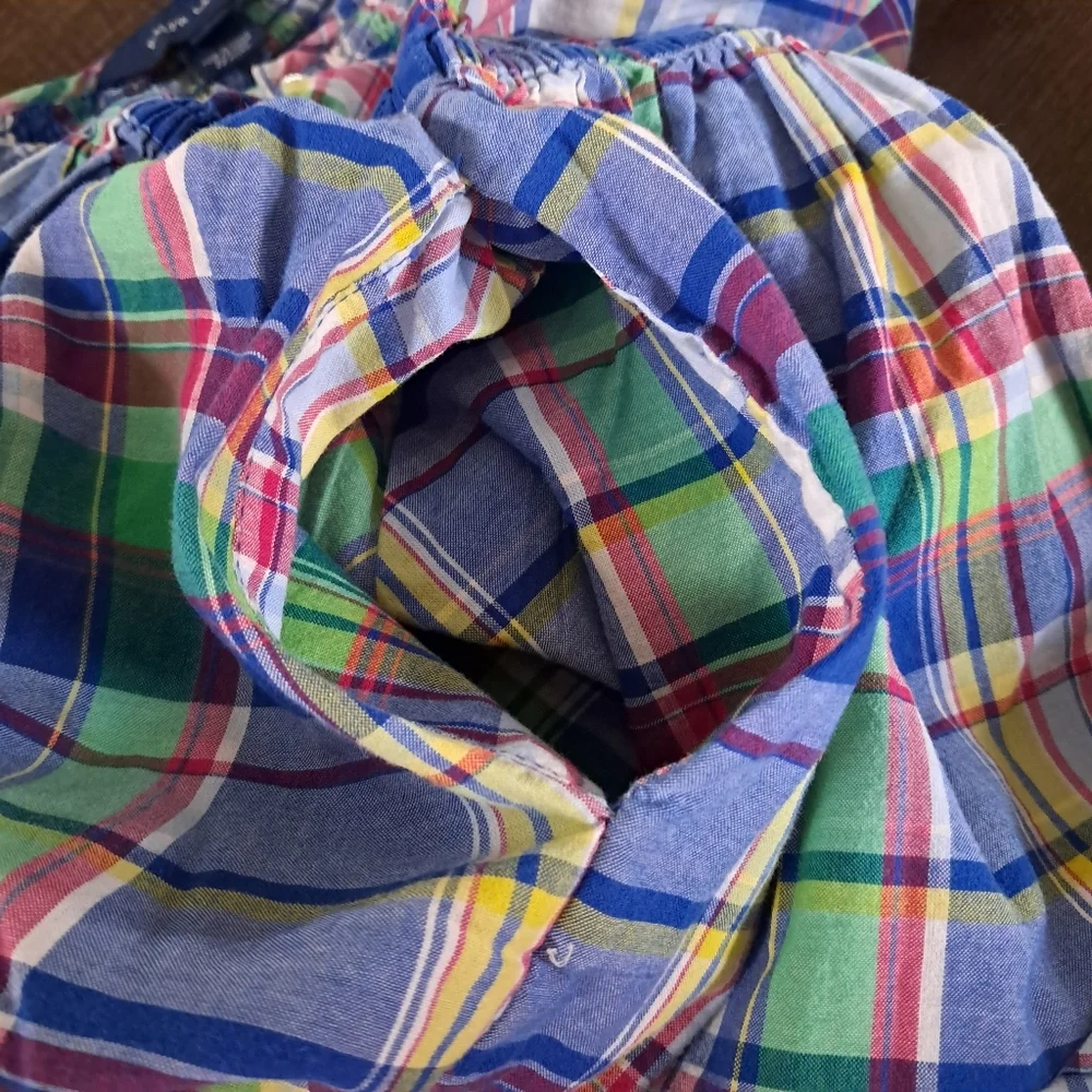 Ralph Lauren Blue Plaid Dress Size 7